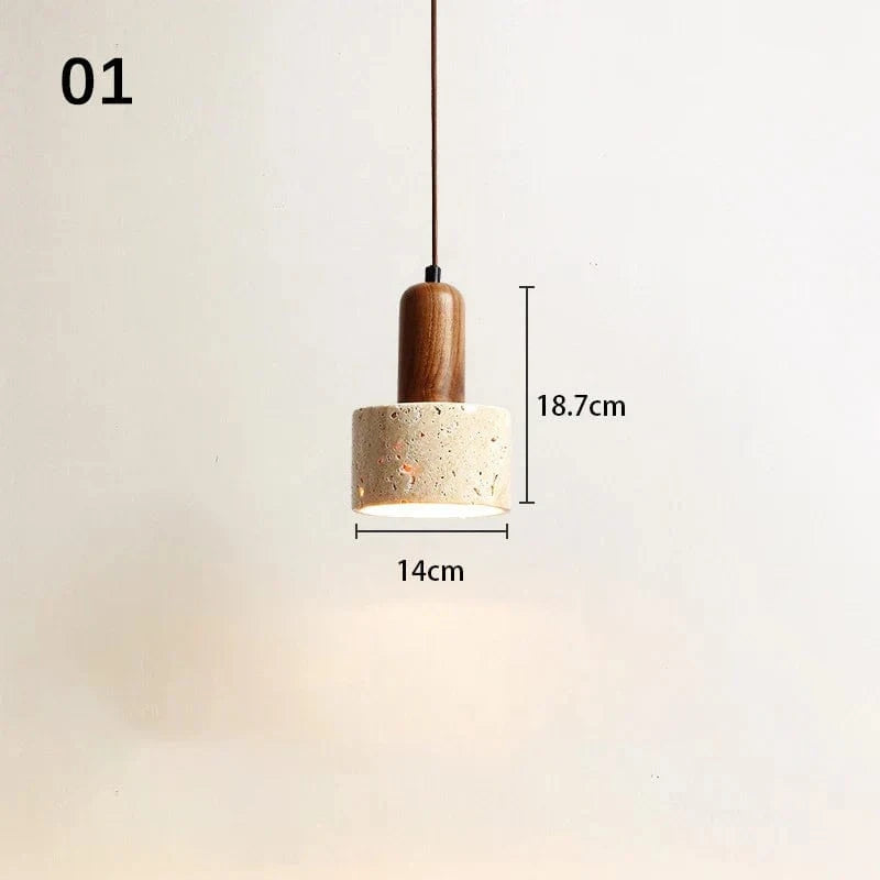 Suspension Sandyha Rétro Trou Pierre Petite Créative LED Décorative | Marco Lucetti 1 / Lumière froide