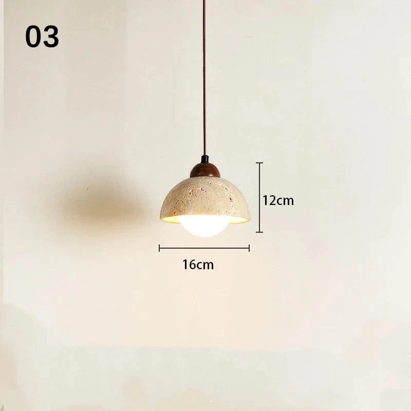 Suspension Sandyha Rétro Trou Pierre Petite Créative LED Décorative | Marco Lucetti 3 / Lumière froide