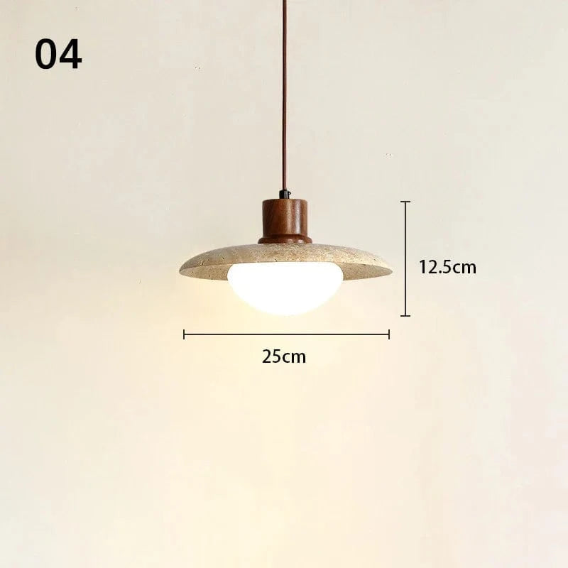 Suspension Sandyha Rétro Trou Pierre Petite Créative LED Décorative | Marco Lucetti 4 / Lumière froide