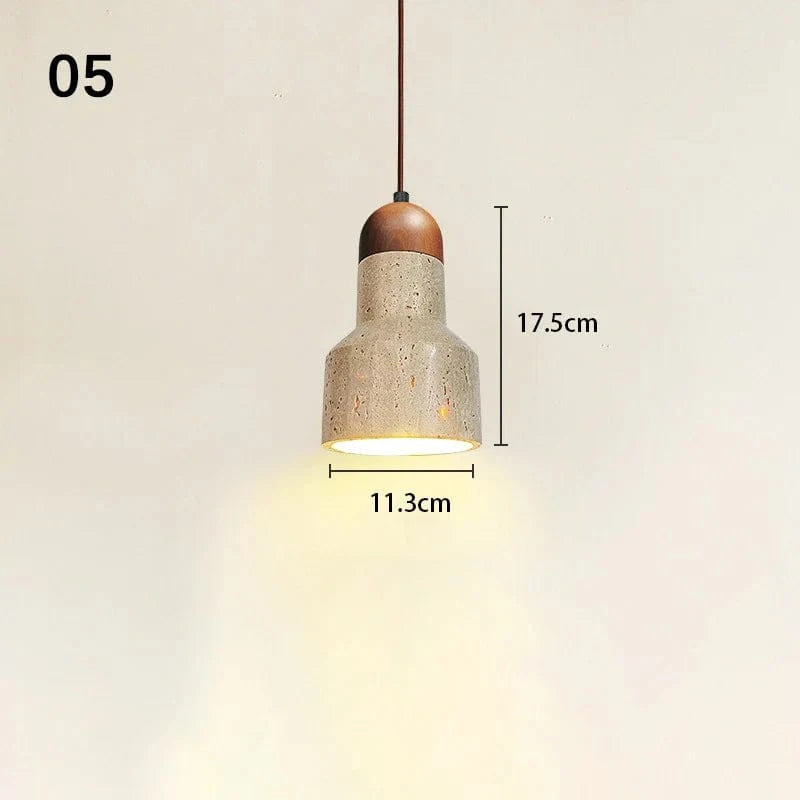 Suspension Sandyha Rétro Trou Pierre Petite Créative LED Décorative | Marco Lucetti 5 / Lumière froide