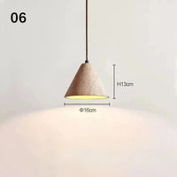 Suspension Sandyha Rétro Trou Pierre Petite Créative LED Décorative | Marco Lucetti 6 / Lumière froide