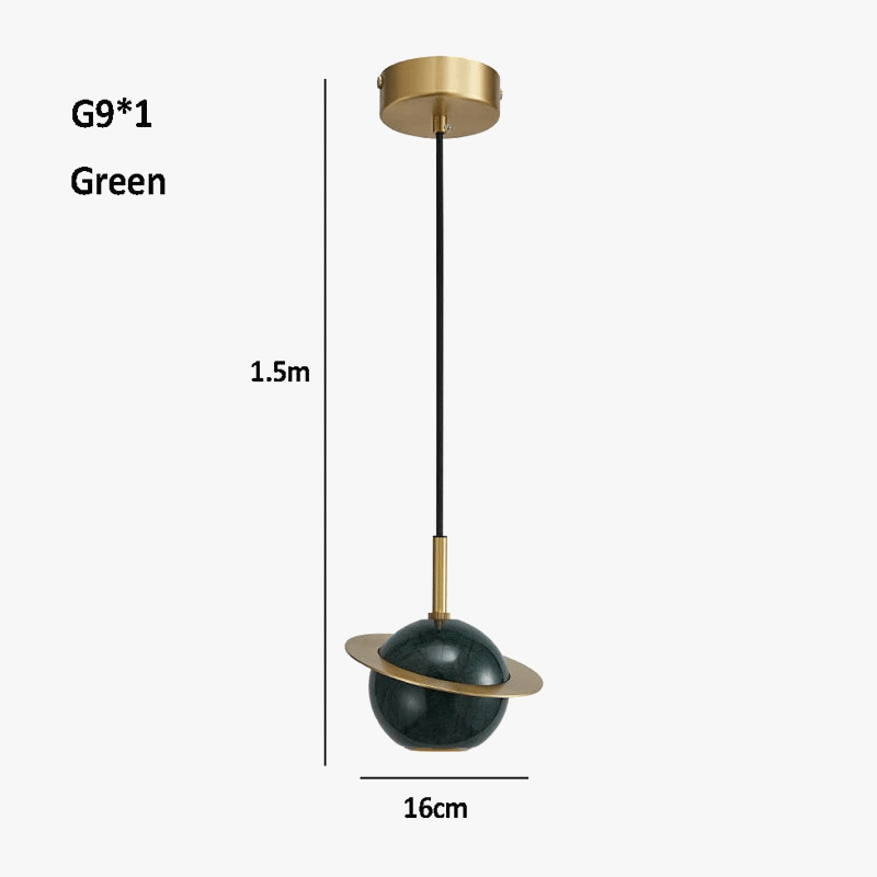 Suspension Scandinave Créatif Planétaire Lune Veilleuse Nordique pour Décoration LED Salle À Manger Table | Marco Lucetti