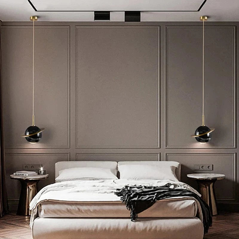 Suspension Scandinave Créatif Planétaire Lune Veilleuse Nordique pour Décoration LED Salle À Manger Table | Marco Lucetti