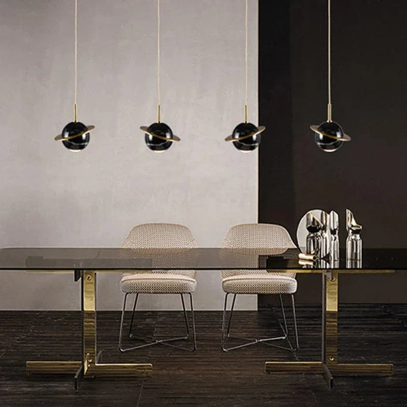 Suspension Scandinave Créatif Planétaire Lune Veilleuse Nordique pour Décoration LED Salle À Manger Table | Marco Lucetti