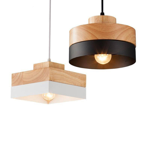 Suspension Scandinave en bois et métal (carré/rond) | Marco Lucetti
