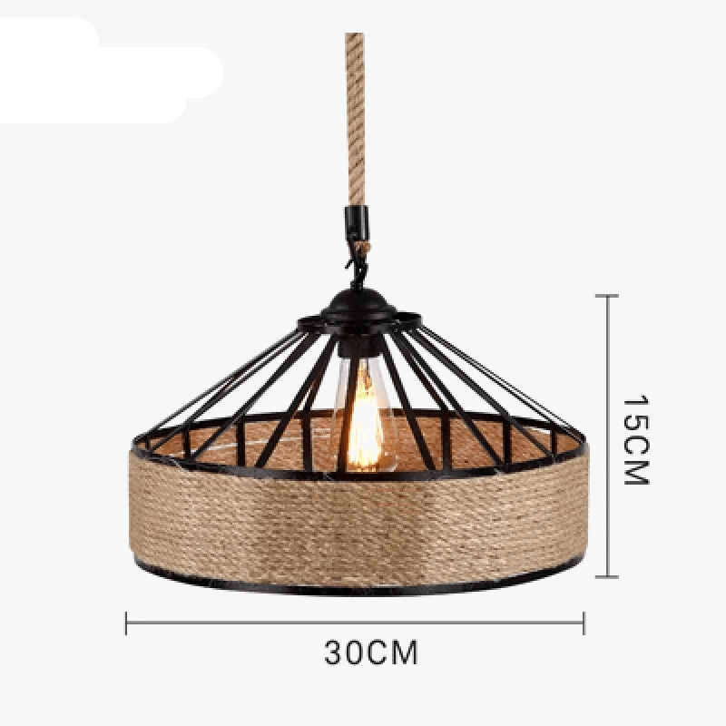 Suspension Scandinave en Corde de Chanvre | Marco Lucetti