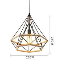 Suspension Scandinave en Corde de Chanvre | Marco Lucetti 2526 / Aucune source de lumière