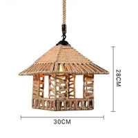 Suspension Scandinave en Corde de Chanvre | Marco Lucetti 3028 1 / Aucune source de lumière