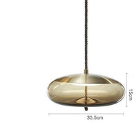 Suspension scandinave en verre fumé et cordage - Élégance nordique | Marco Lucetti B