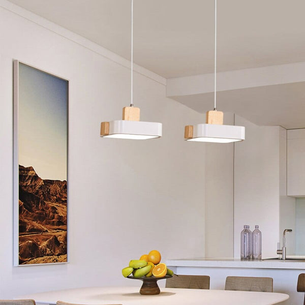 Suspension Scandinave Lumineuse en Bois Ainhara | Marco Lucetti
