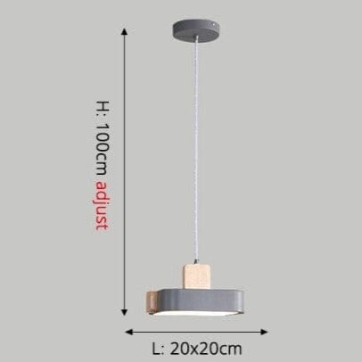 Suspension Scandinave Lumineuse en Bois Ainhara | Marco Lucetti Gris / Chaude
