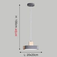 Suspension Scandinave Lumineuse en Bois Ainhara | Marco Lucetti Gris / Chaude