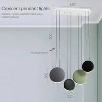 Suspension Scandinave Moderne pour Salon | Marco Lucetti 4 têtes