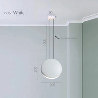 Suspension Scandinave Moderne pour Salon | Marco Lucetti Dia20cm blanc