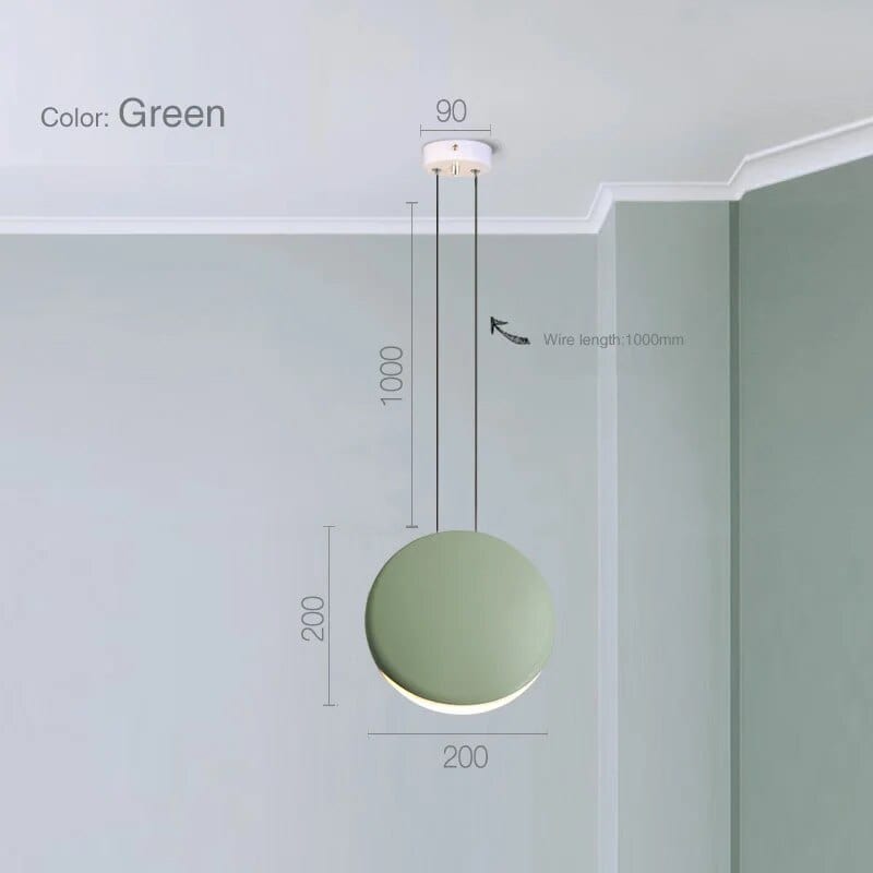 Suspension Scandinave Moderne pour Salon | Marco Lucetti Dia20cm vert