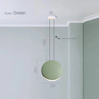 Suspension Scandinave Moderne pour Salon | Marco Lucetti Dia20cm vert