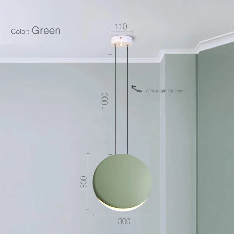 Suspension Scandinave Moderne pour Salon | Marco Lucetti Dia30cm vert