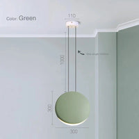 Suspension Scandinave Moderne pour Salon | Marco Lucetti Dia30cm vert
