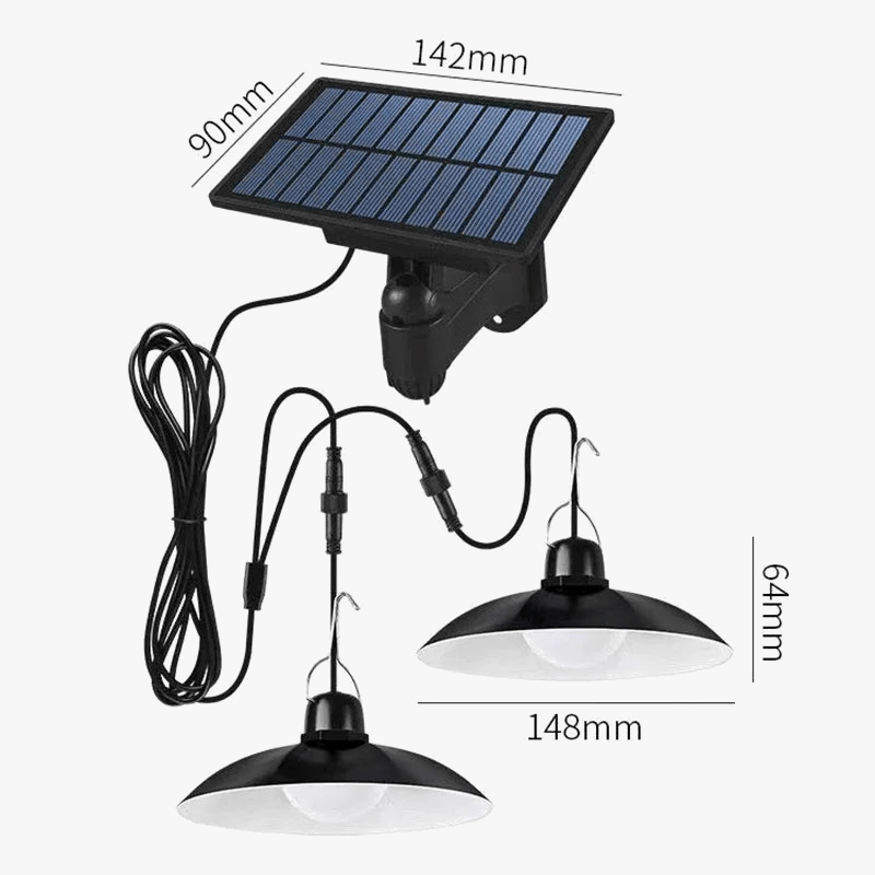 Suspension Solaire Drag 1/1 Drag 2 Led avec Télécommande - Idéal pour le Camping et le Jardin | Marco Lucetti