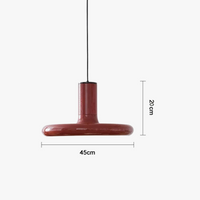 Suspension soucoupe volante rouge ovni nordique VintagePremium