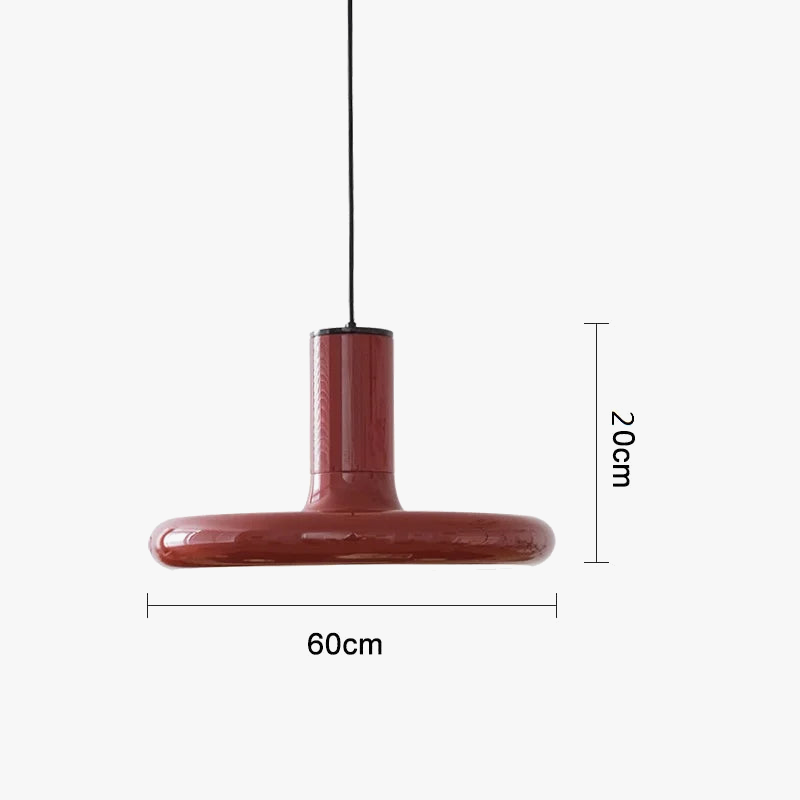 Suspension soucoupe volante rouge ovni nordique VintagePremium