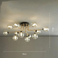 Suspension Spider-Shape | Marco Lucetti 12 Noir et doré