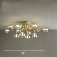 Suspension Spider-Shape | Marco Lucetti 12 têtes dorées