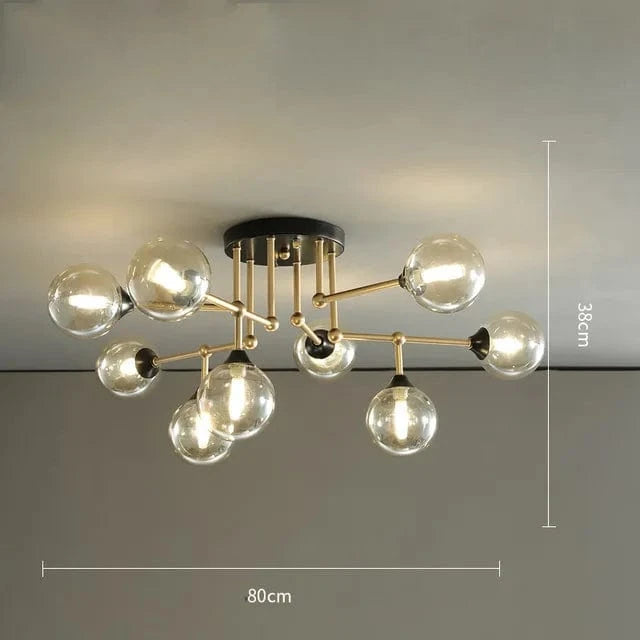 Suspension Spider-Shape | Marco Lucetti 9 Noir et doré