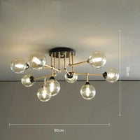 Suspension Spider-Shape | Marco Lucetti 9 Noir et doré