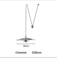 Suspension spot luminaire LED ajustable design postmoderne | Marco Lucetti 1 tête Chromée D30cm