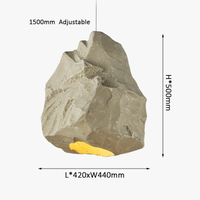 Suspension Stone Kaki: Design Créatif pour une Chambre Japonaise Wabi Sabi | Marco Lucetti