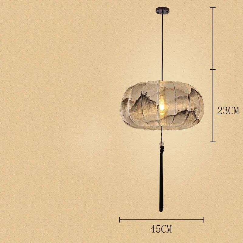 Suspension Style chinois - Éclairage créatif pour hôtel et restaurant | Marco Lucetti P 45X23CM