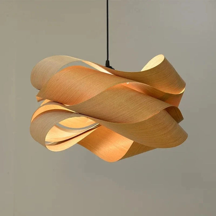 Suspension Style Vintage chinois en bois avec décor LED pour chambre à coucher et salon | Marco Lucetti