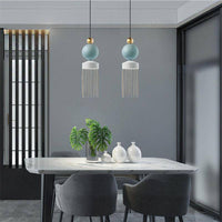 Suspension Tassel en métal arrondi, design coloré | Marco Lucetti