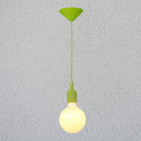 Suspension Tea Shop - Fil Coloré et Ampoule | Marco Lucetti Vert