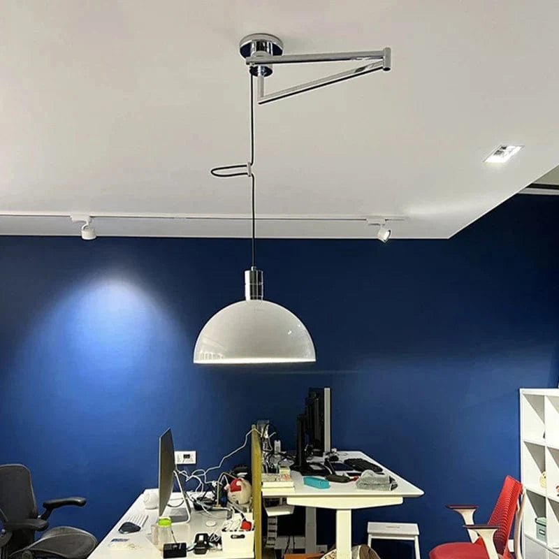 Suspension télescopique pliable en métal pour salle à manger - Cuisine, Barre d'étude, Rotatif, Décor Maison - Éclairage E27 | Marco Lucetti