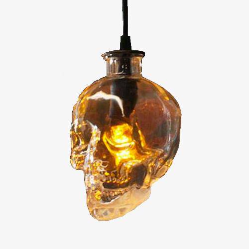 Suspension tête de mort en verre - Style rétro | Marco Lucetti