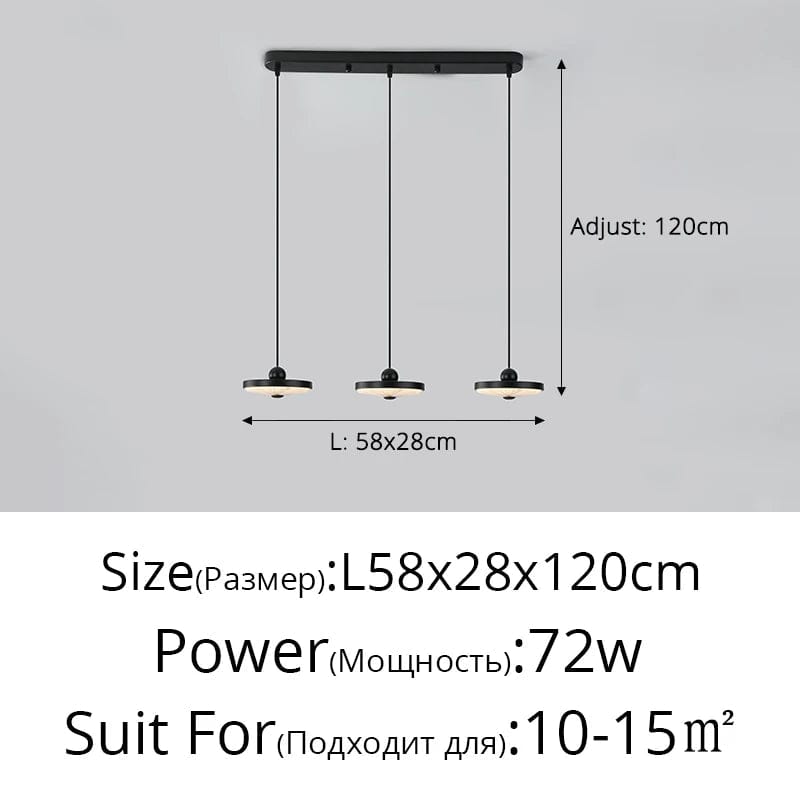 Suspension Tri-Lumière Protectrice Spectre Complet pour un Éclairage Moderne des Yeux | Marco Lucetti