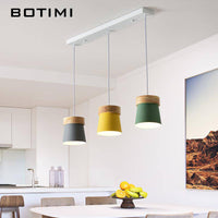Suspension Triple LED Bois & Métal(LayoutInflater) | Marco Lucetti
