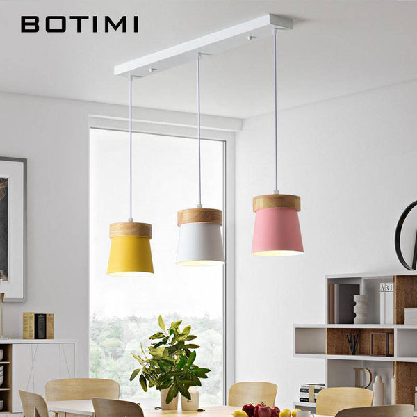 Suspension Triple LED Bois & Métal(LayoutInflater) | Marco Lucetti