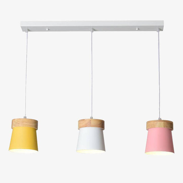 Suspension Triple LED Bois & Métal(LayoutInflater) | Marco Lucetti