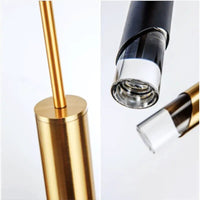 Suspension Tube Long: Dorée ou Noire | Marco Lucetti