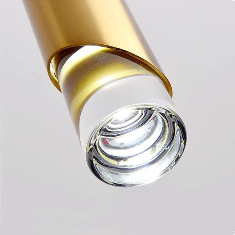 Suspension Tube Long: Dorée ou Noire | Marco Lucetti