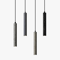 Suspension Tube Terrazzo Industrial Bar Light - Minimalist Single Head | Marco Lucetti