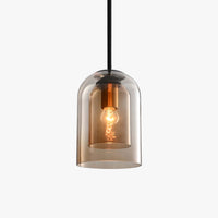 Suspension TwinSmoked Glass | Marco Lucetti Marron