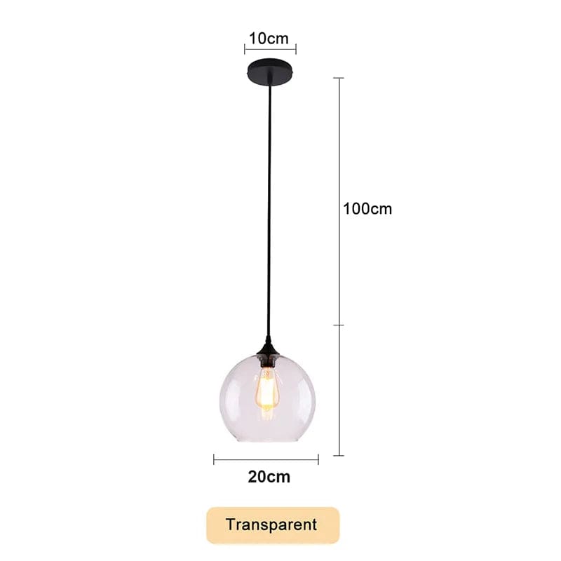 Suspension verre design | Marco Lucetti 20 cm Transparent