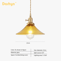 Suspension Verre Laiton Cuivre Minimaliste Restaurant. | Marco Lucetti