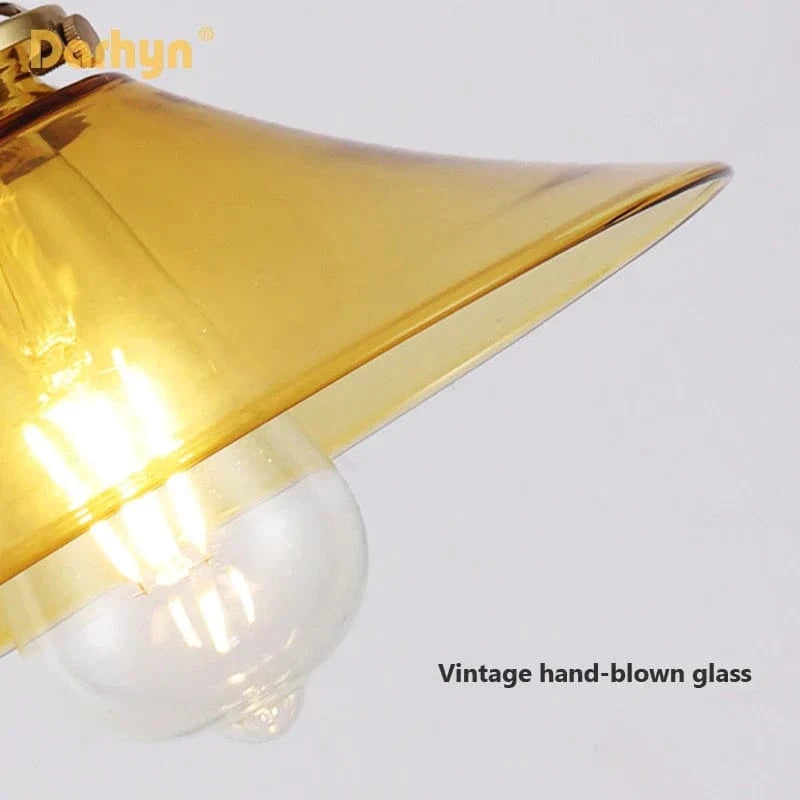 Suspension Verre Laiton Cuivre Minimaliste Restaurant. | Marco Lucetti