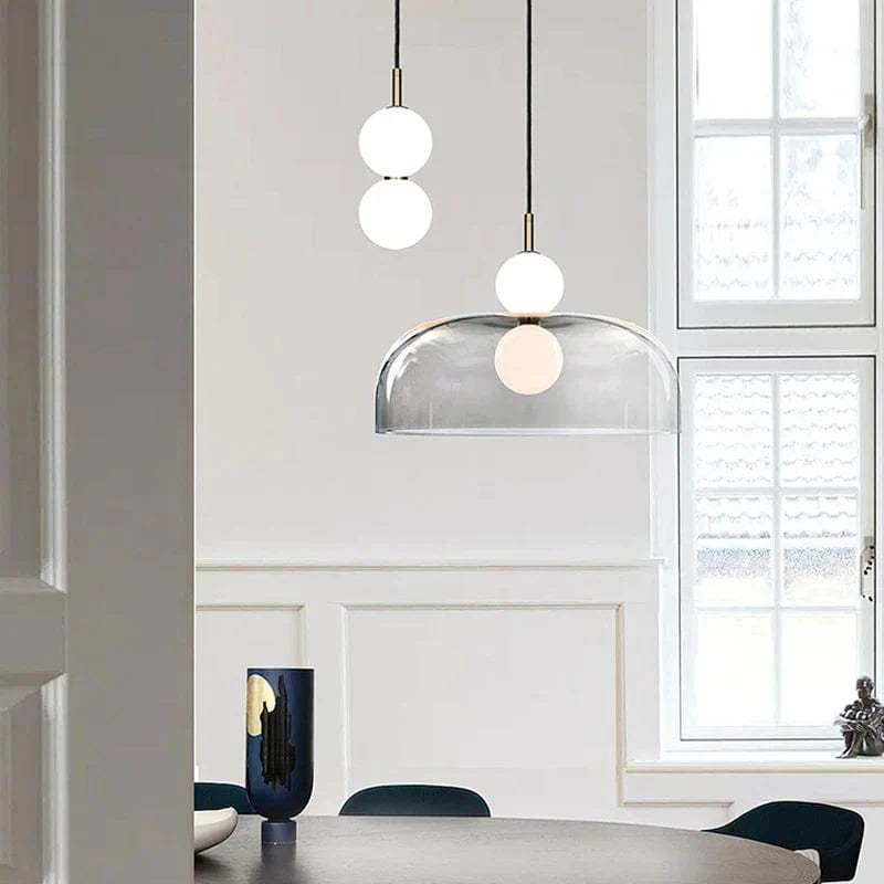 Suspension verre post-moderne pour couloir. | Marco Lucetti