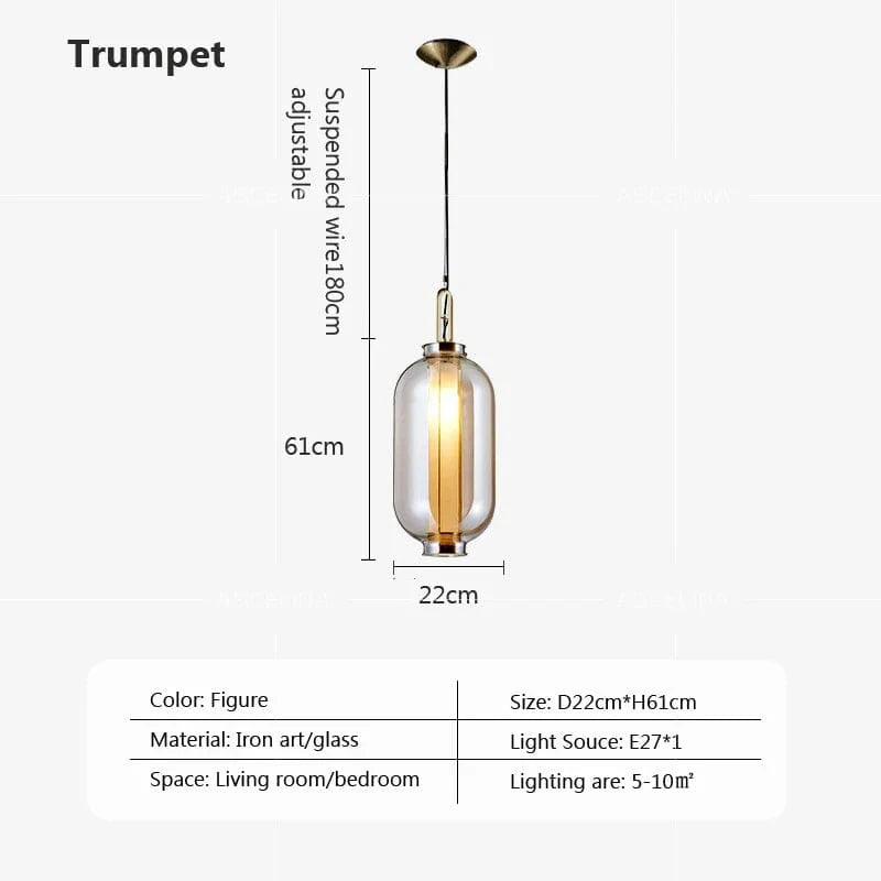 Suspension Verre Retro Modern - Intérieur | Marco Lucetti Diamètre 22 cm / Blanc froid